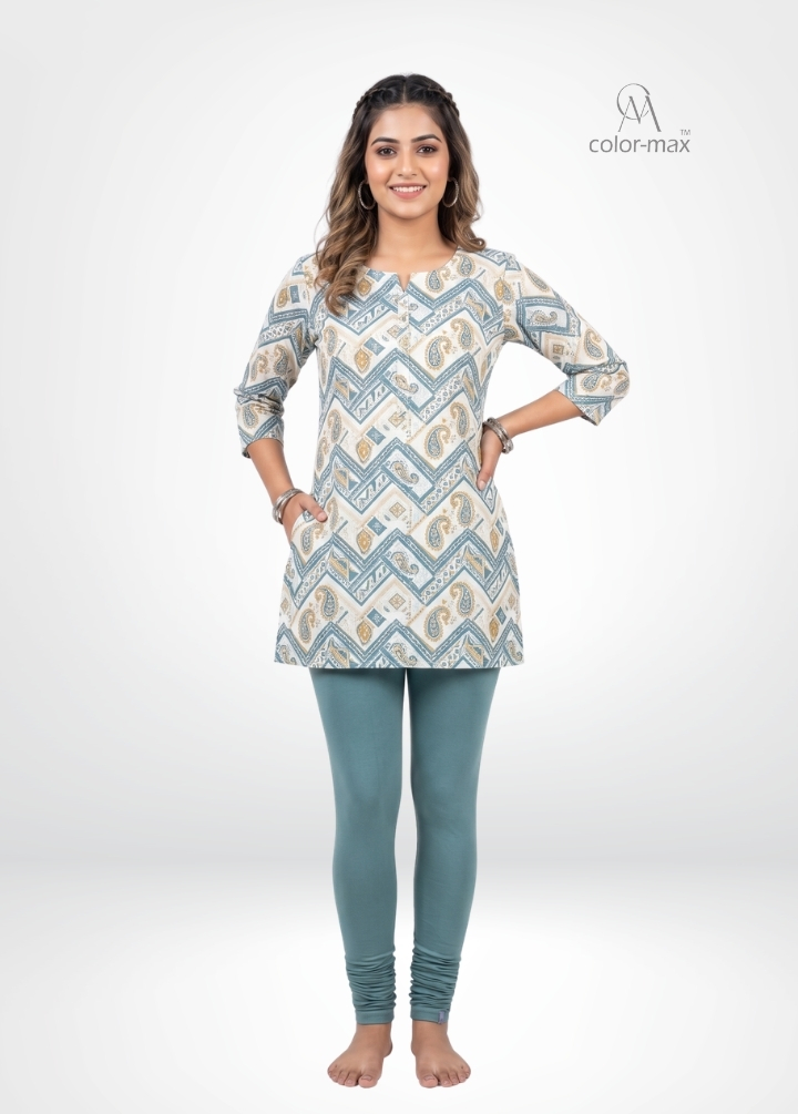 DARK STEEL - Premium Cotton Lycra Chudi Leggings